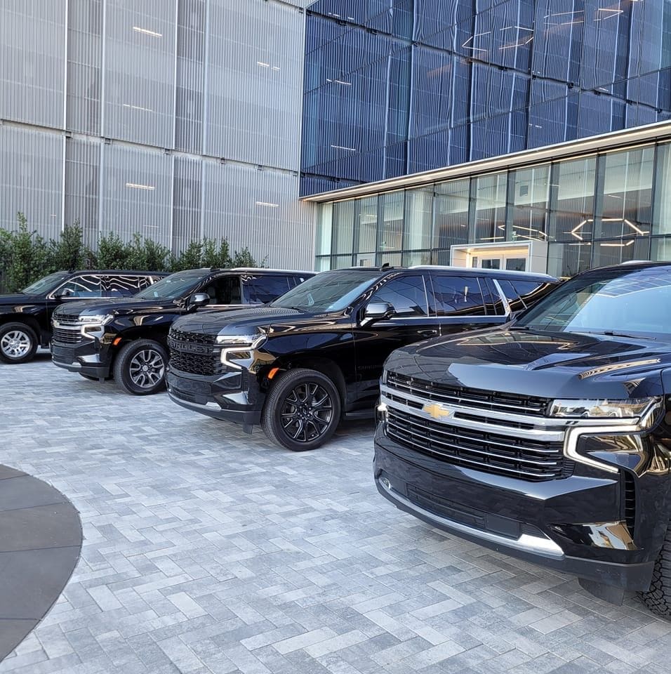 Jacksonville Florida Airport Black Car Service SUVs at caproate downtown event