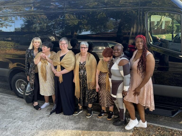 Our Event transportation JBCL Sprinter Van drove these ladies to the Jacksonville Night to Shine