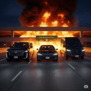 JAX airport parking garage fire problems and the car service - limo solution