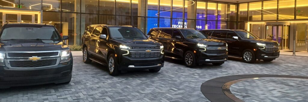 Black Car Service chauffeur driven SUVs at JAX Airport