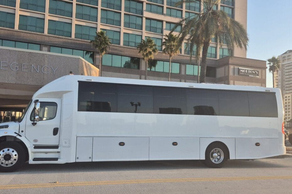 43 passenger luxury bus for Jacksonville group transportation