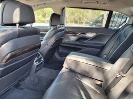BMW Sedan Interior for JAX Airport Limo Service Fleet