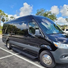 Custom Mercedes Sprinter Van for Jacksonville car service transportation